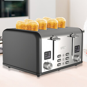 4 Slice Digital Toaster with Bagel Function