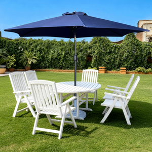 Crank and Tilt Aluminium Parasol