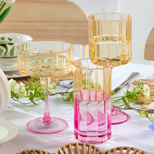 Flower Shape Hiball Glass