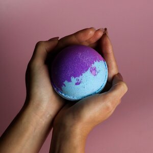 Jumbo Amethyst Creed Bath Bomb for Men Vegan Fizz Fragrance