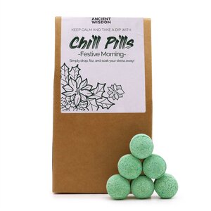 Festive Morning Chill Pills Gift Pack Holiday Bath Bombs