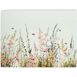Floral Bees Tempered Glass Worktop Saver