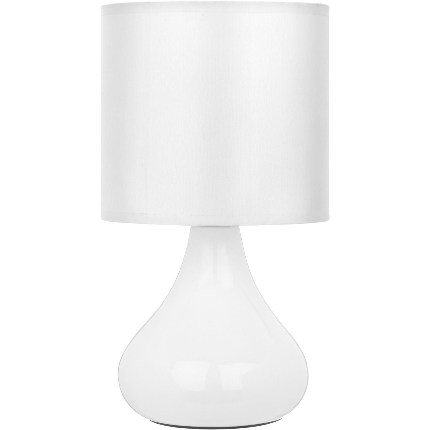 Bulbus White Ceramic Table Lamp - White