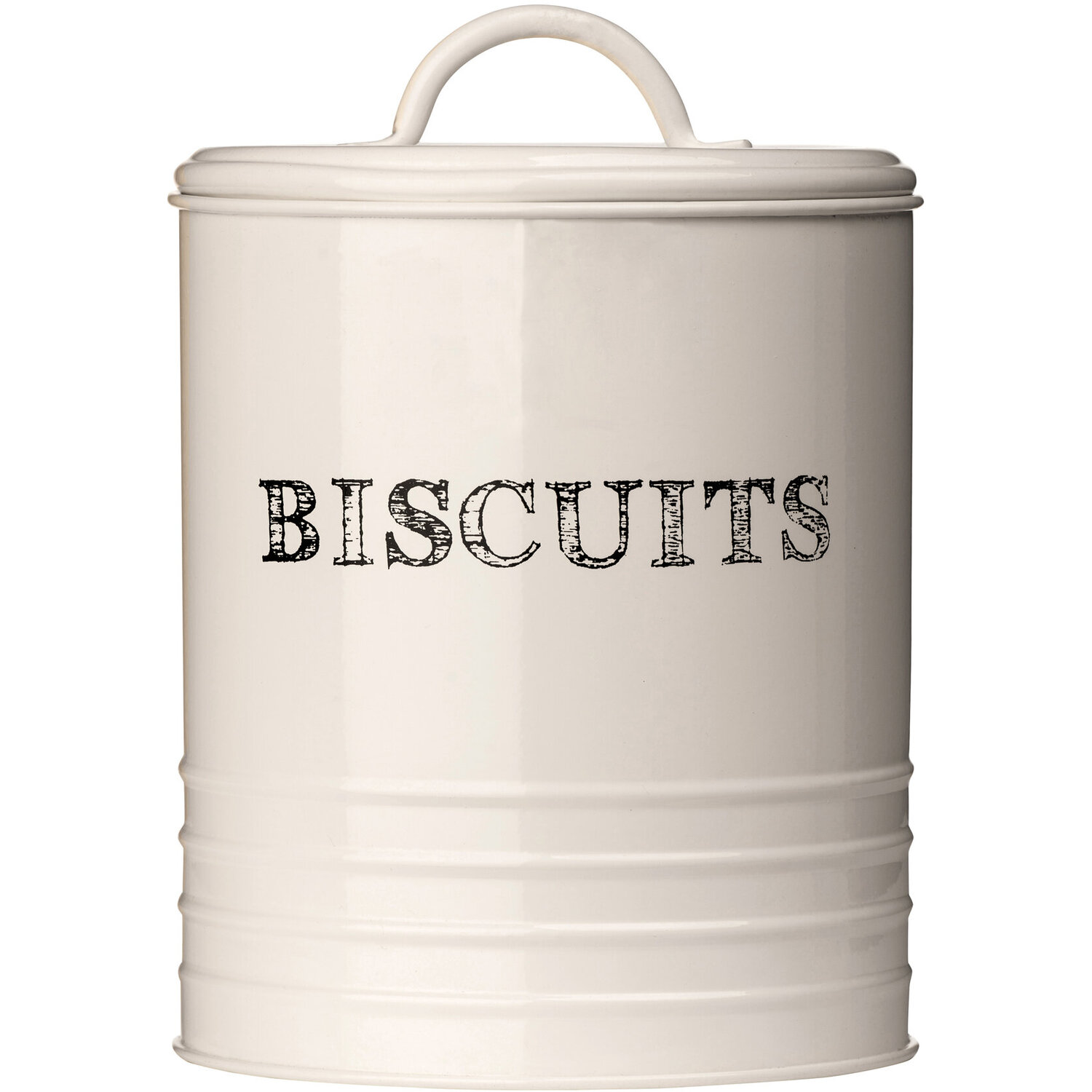 Sketch Cream Biscuit Canister - Cream
