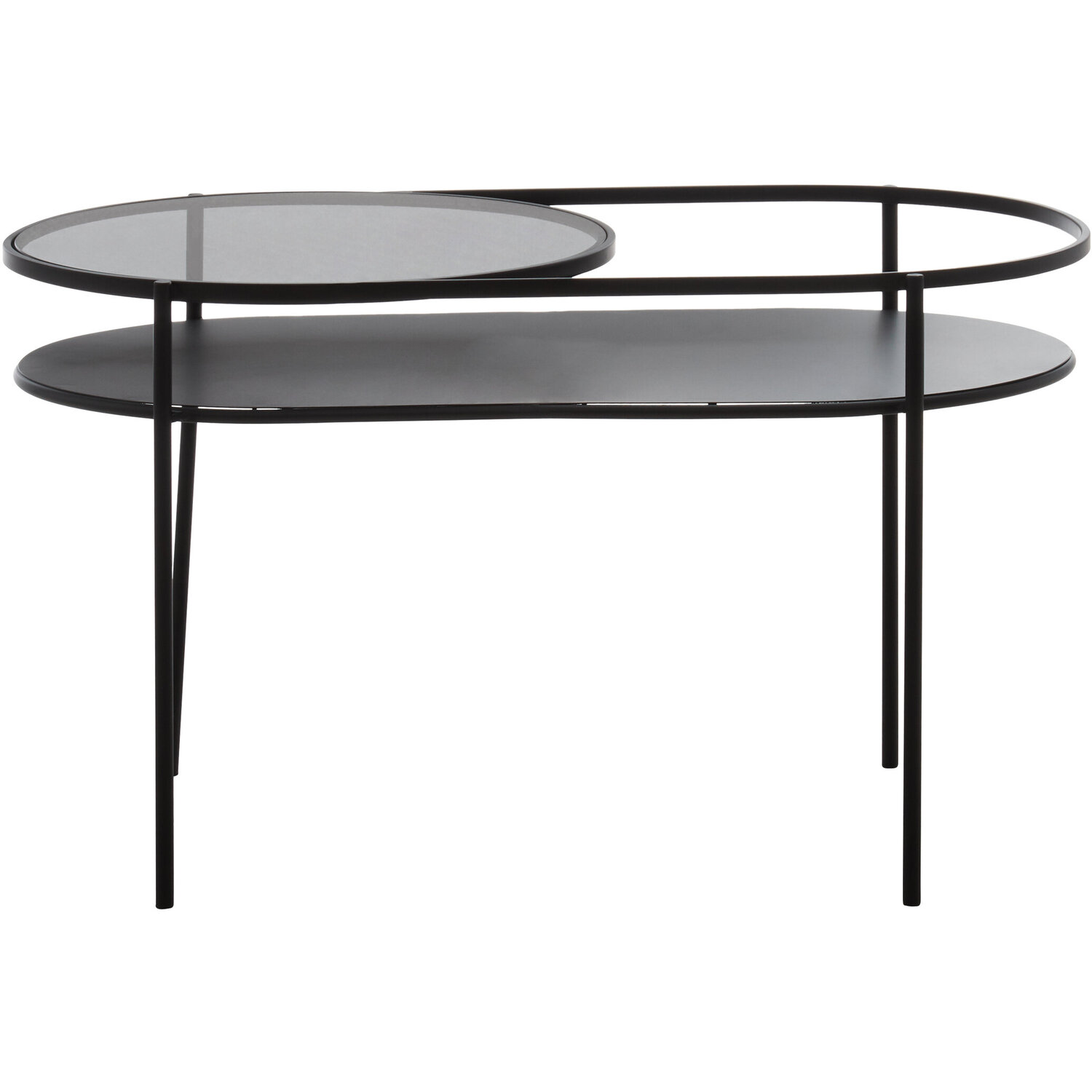 Trento Two Tier Table - Black