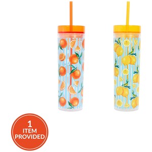 La Bella Vita Printed Cup with Straw