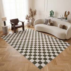The Rugs Loft Checkerboard Design Textured Rug