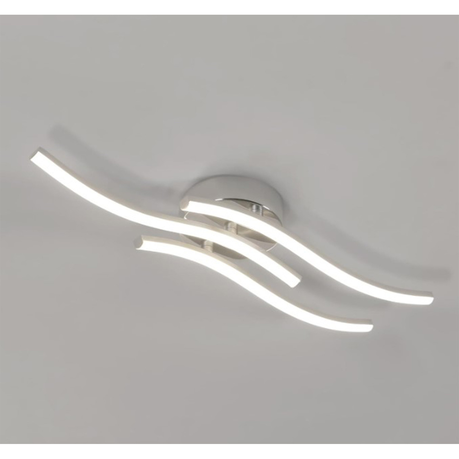 The Bath Plus Tb+ Ceiling 3 Curved Led Light Silver - Silver