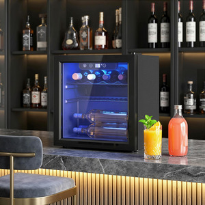 HOMCOM Wine Cooler,Under Counter Drinks Beer Wine Fridge