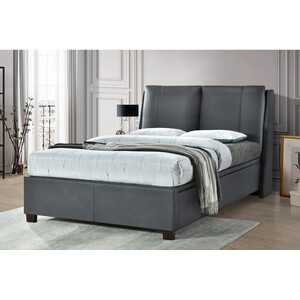 Tuscany Pillow Dark Grey End Lift Ottoman Bed Frame - Kingsize