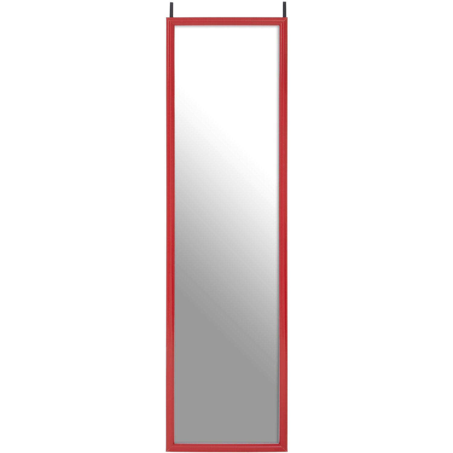 Mize Red Plastic Frame Over Door Mirror - Red