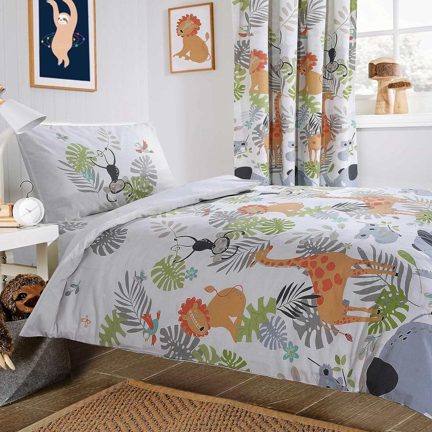 Safari Animals Duvet Set - Multi Double