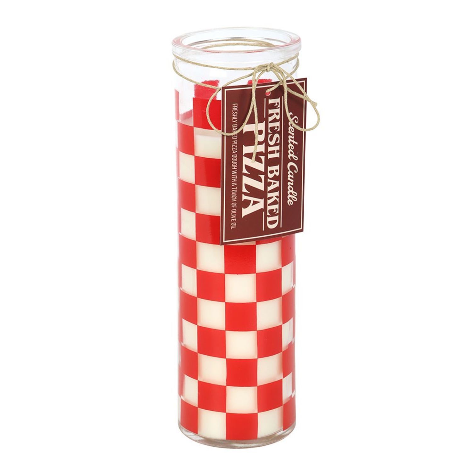 Something Different Fresh Baked Pizza Scented Tube Candle - White/Red