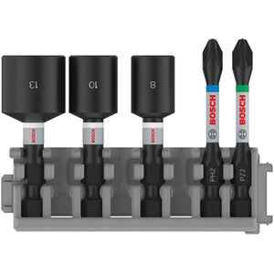 Bosch Pro Impact Screwdriver Bit Set (Pack of 5)