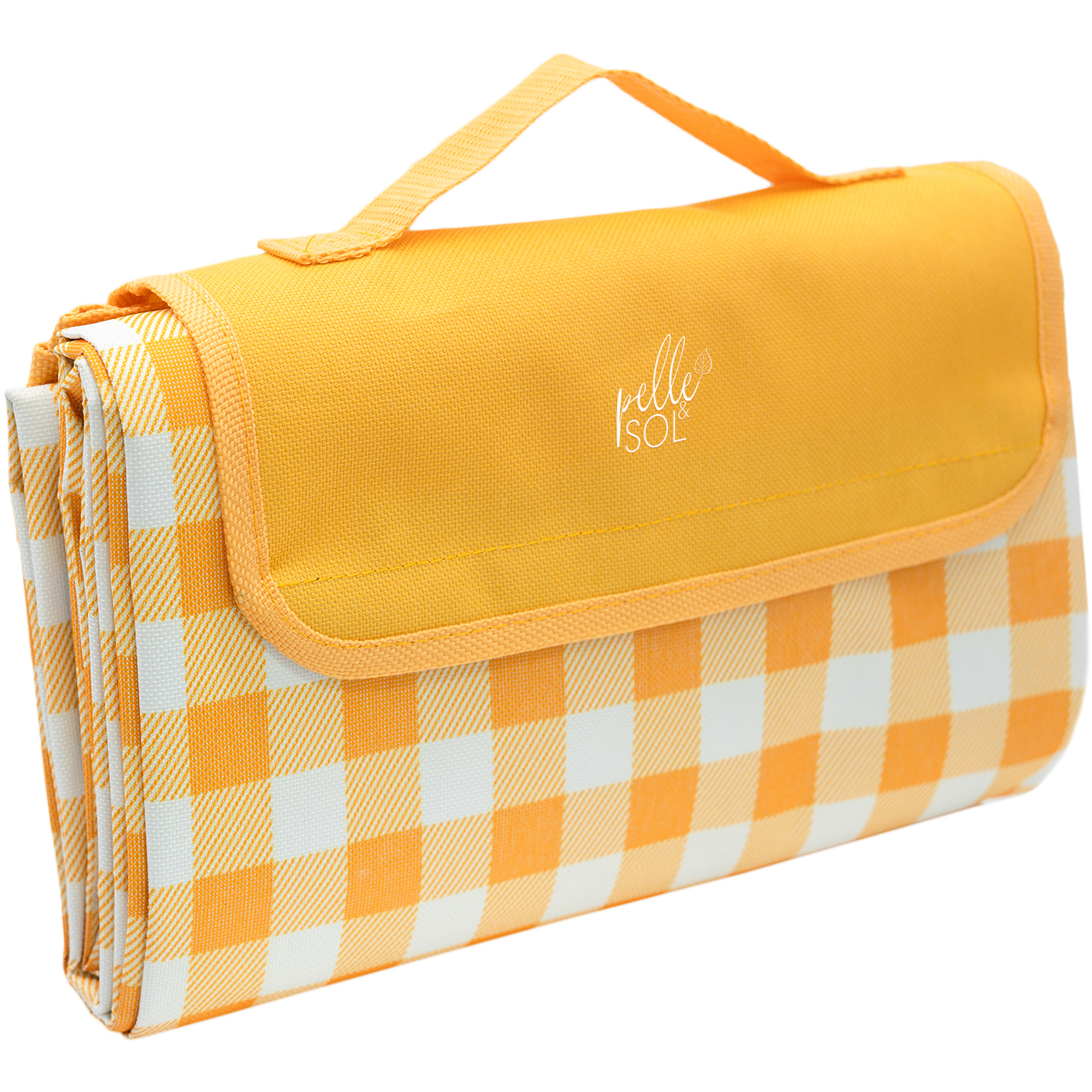 Pelle & Sol Yellow Waterproof Picnic Blanket 200X140cm Outdoor Picnic Mat