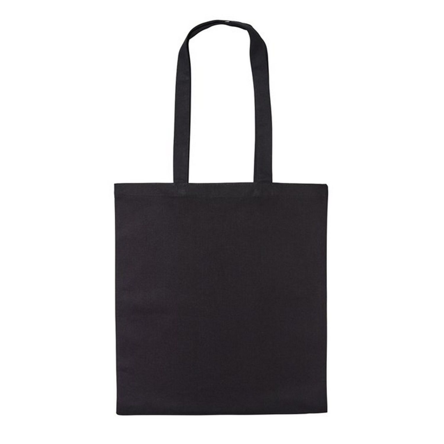 Nutshell Women's True Black Cotton Long Handle Shopper Bag In - Image 2