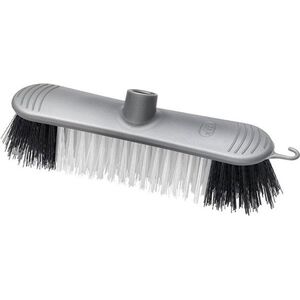 Addis Plastic Broom Head Stiff Bristle Metallic Silver
