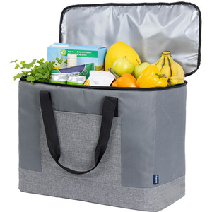 Fineway 60L Insulated Cooler Bag with Strap Grey
