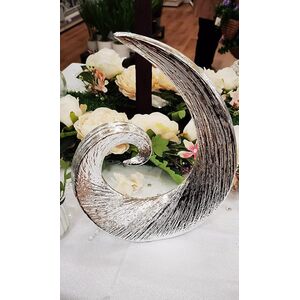 Brushed Swirl Ornament 25.5x9.5x34.5Cm