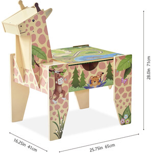 2-in-1 Wooden Activity Table with Storage, Blocks & Car