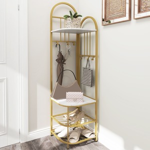 4-Tier Entryway Coat Shoe Rack