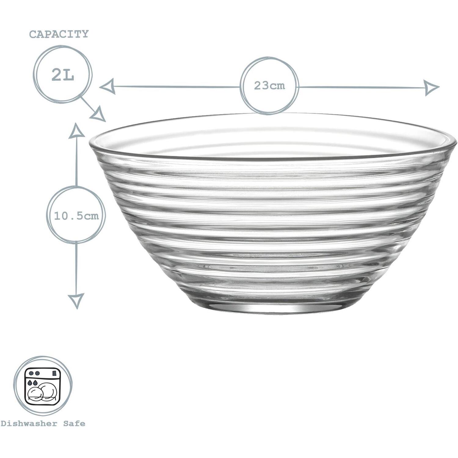Image of Derin Glass Serving Bowls - 23cm&hellip;