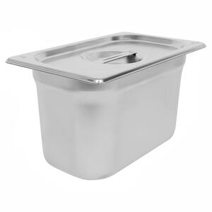 Stainless Steel Gastronorm Container with Lid 1/4 3.75L