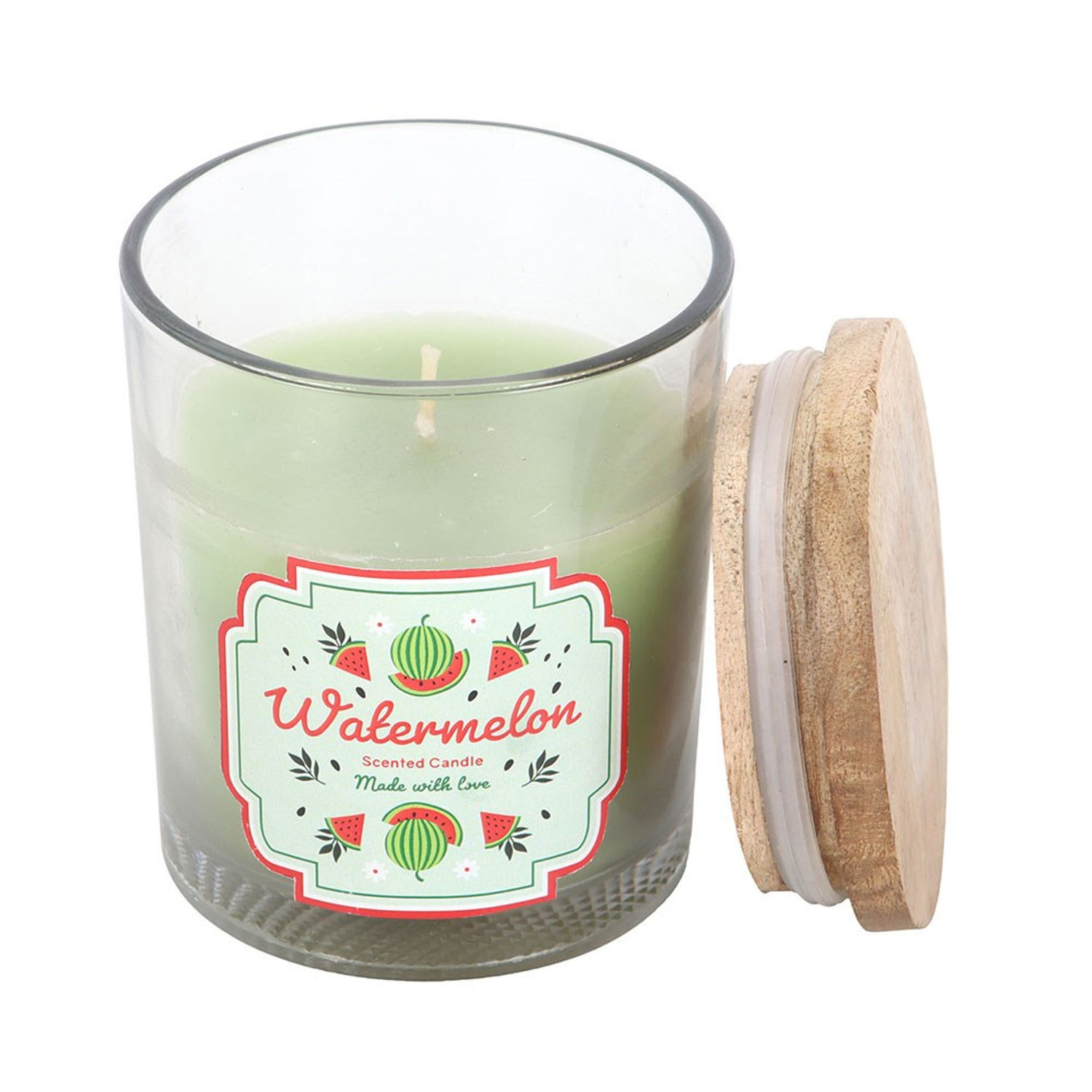 Something Different Watermelon Scented Candle - Light Green