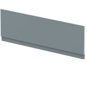 1800mm Chartley Straight Front Bath Panel and Plinth - Matt Coastal Grey