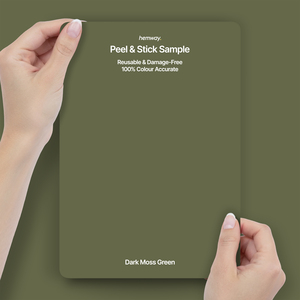 Hemway Interior Paint Sample, Dark Moss Green, Peel & Stick Swatch