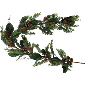 Pre-Lit Rustic Bells Garland