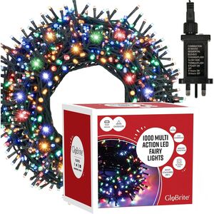 GloBrite 1000 LED Christmas Lights 8 Modes - Multi-Coloured