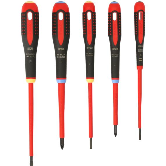 Be-9882S Insulated Ergo Screwdriver Set Of 5 Sl/Ph