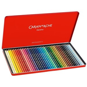 Caran d'Ache Supracolor II 40 Water-Soluble Colour Pencils - Metal Tin