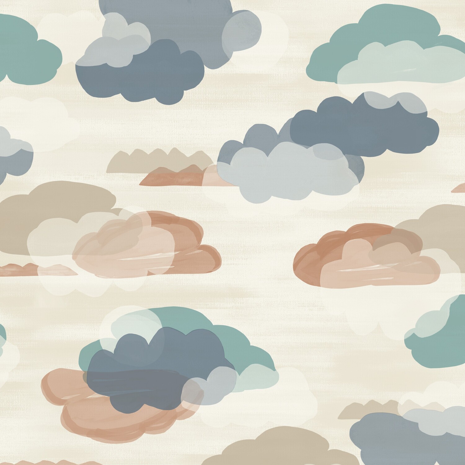 Grandeco - Fluffy Clouds Blue Wallpaper - Image 3