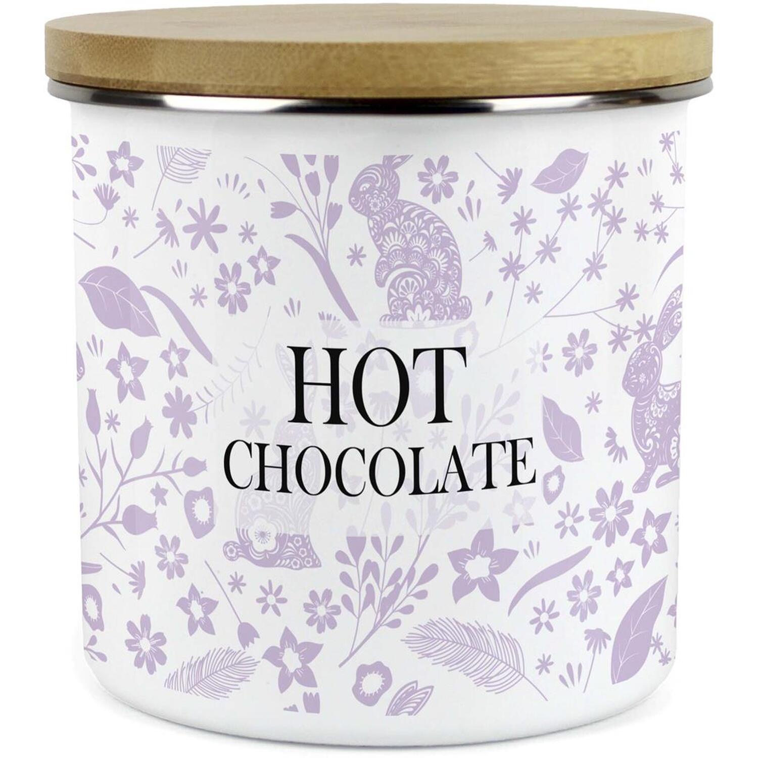Purely Home Lilac Wild Rabbits Large Kitchen Storage Canister - Blue / 130Mm / Large