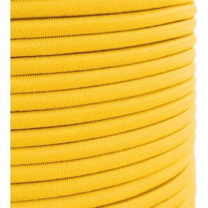 Yellow Bungee Cord - 20 m / 65 ft of 6 mm Bungee Rope, Shock Cord, Bungee Strap, Elastic Rope