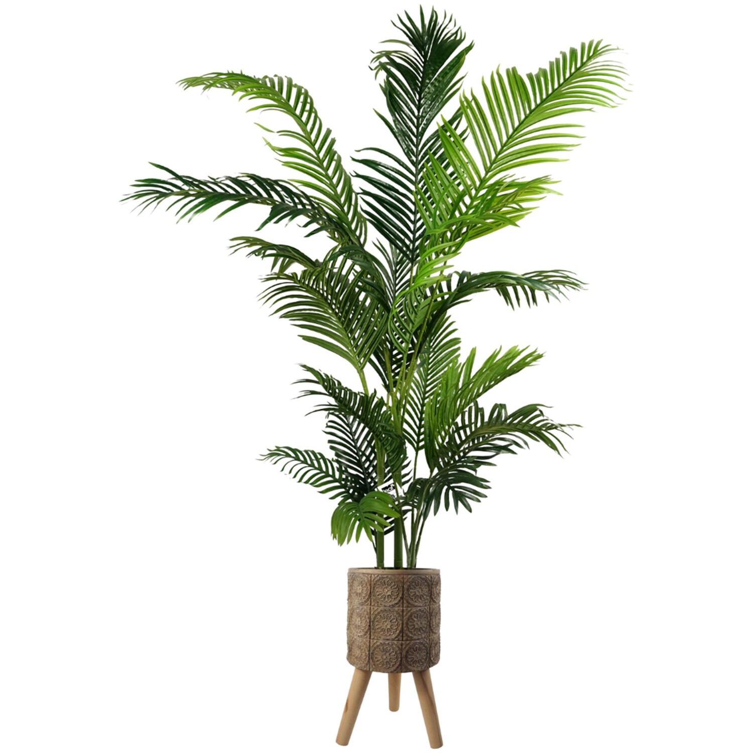 Pegdev 180cm Artificial Palm Tree with Zandi Planter for Home or Office