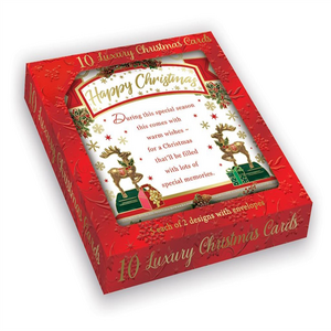 Reindeer&HolidayWishesChristmasBoxedCards