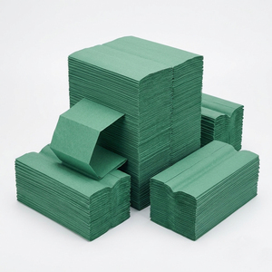 1 Box (2,520 Sheets) Green C Fold Hand Paper Towels 1 Ply Large Tissue