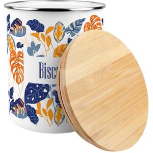 Tropical Leaves Extra Large Biscuit Tin