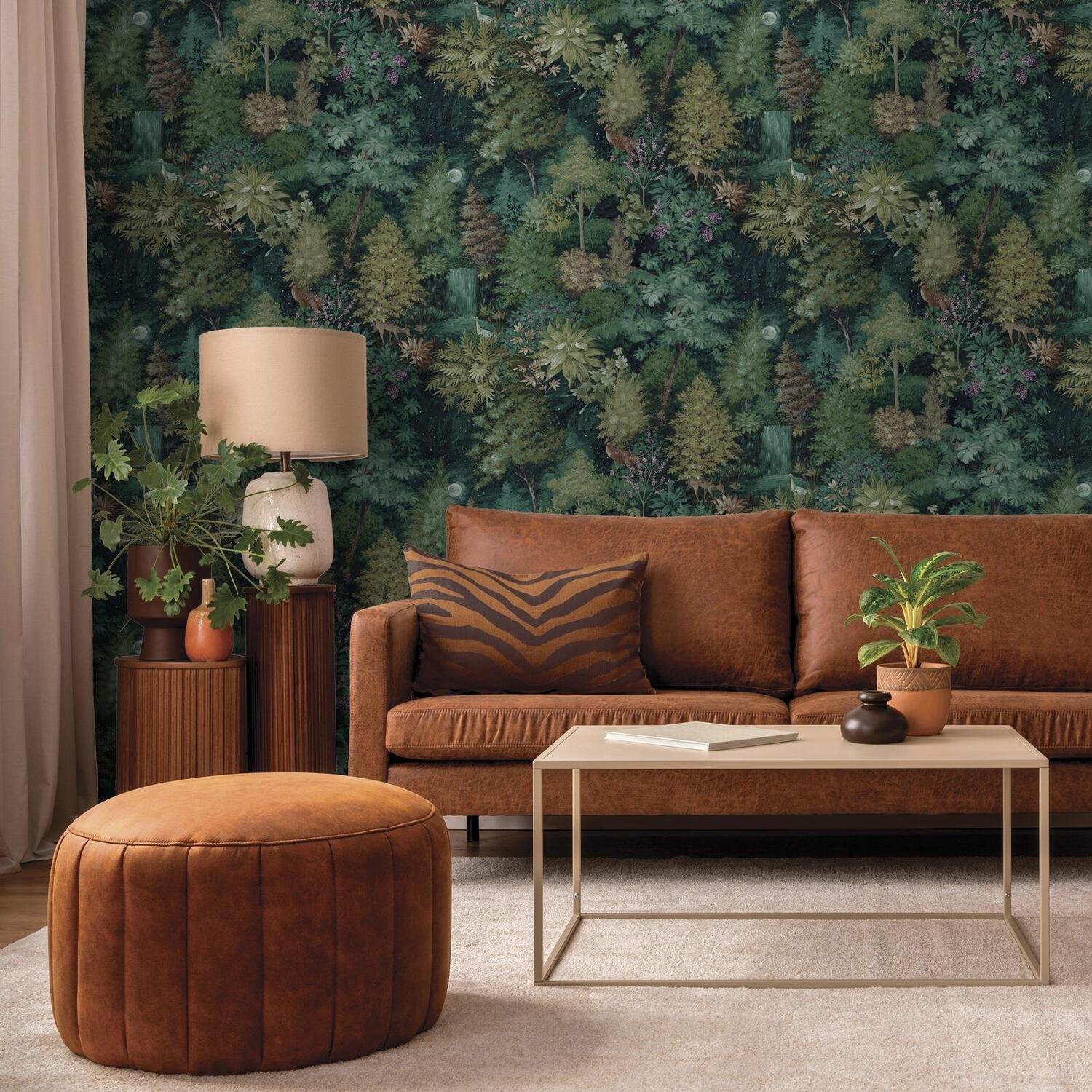 Sophie Laurence Green Modern Paste The Wall Wallpaper 14151 - Green