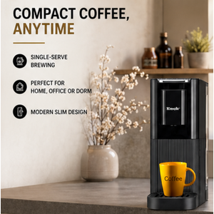Kmok 20 Bar Capsule Coffee Machine, Espresso & Lungo, Ultra-Slim, Programmable ¿ EM-508B