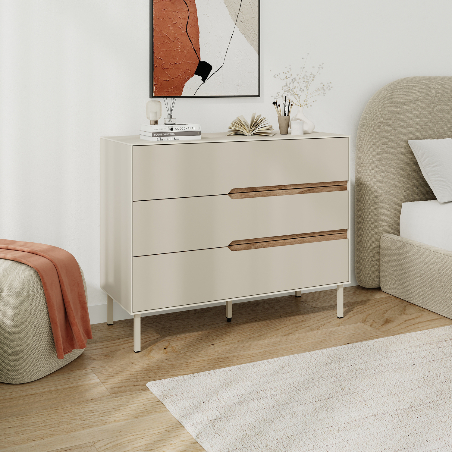 Decortie Arch 3 Drawer Dresser - Image 3