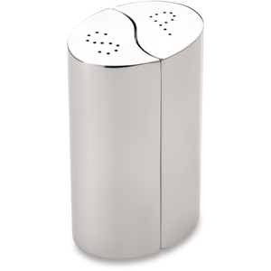 Grunwerg Condimates Satin Steel Salt and Pepper Shakers