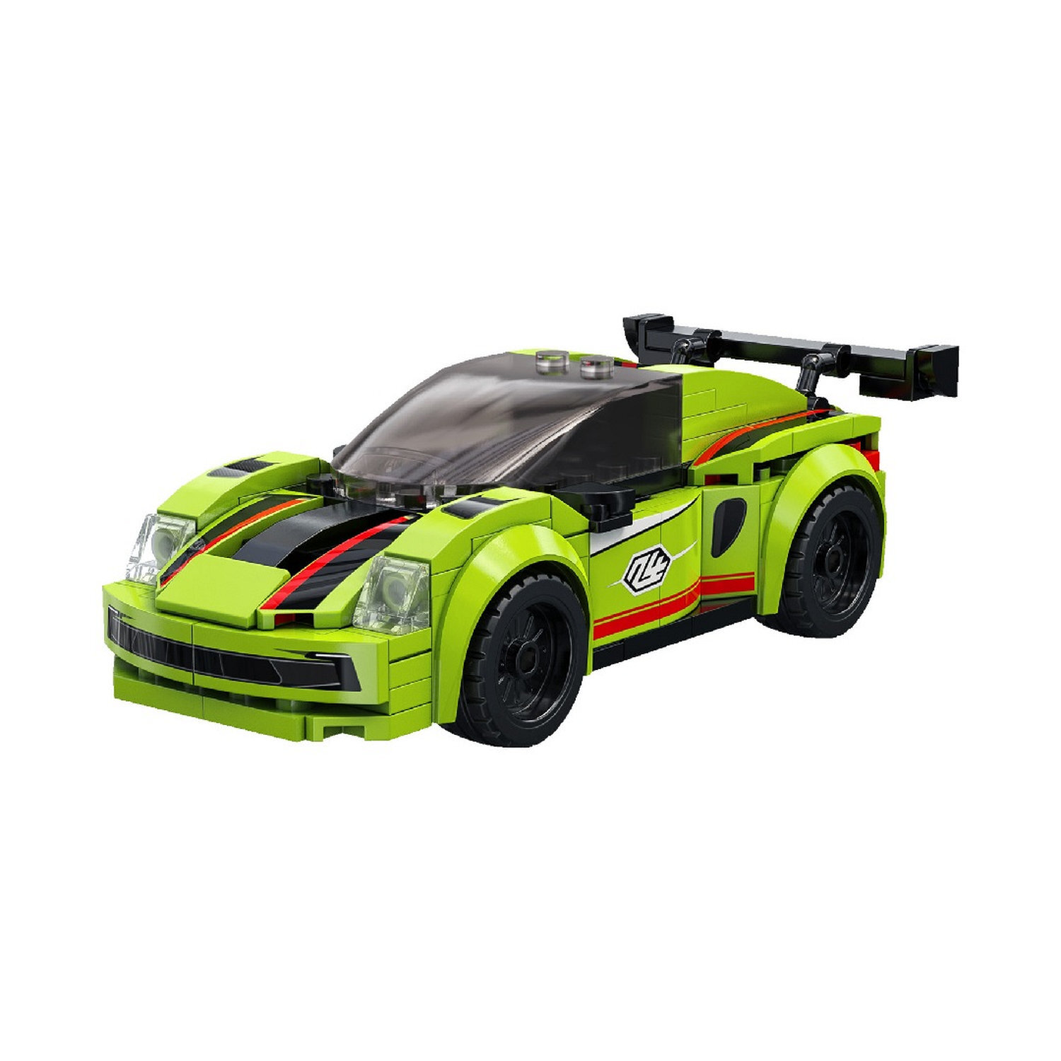 CaDA C55061W Emerald Shadow Sprint Racing Car Plastic Brick Model Kit - Image 7