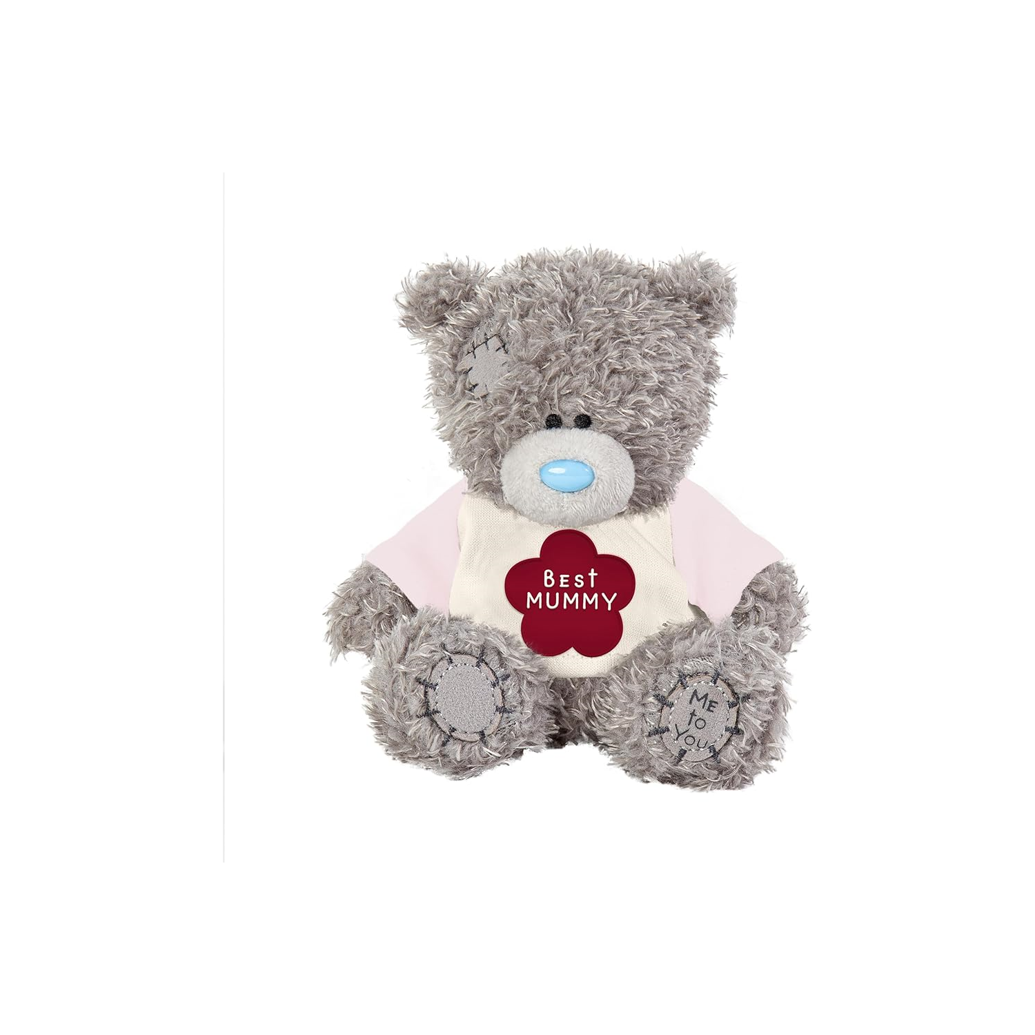 Me To You Tatty Teddy 'Best Mummy Ever' 10Cm Plush Bear With Satin Tag Official Collection - Grey - Image 4