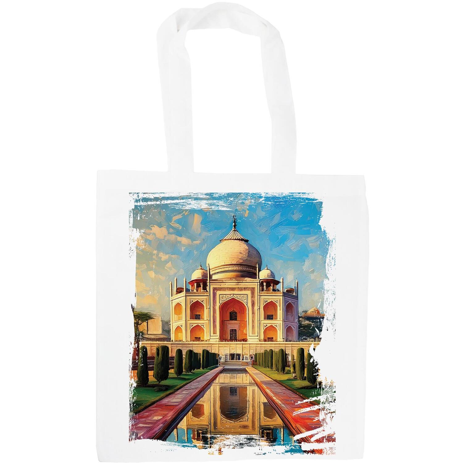 Taj Mahal Tote Bag - Seven Wonders Reusable Shopping Bag Gift - Image 2