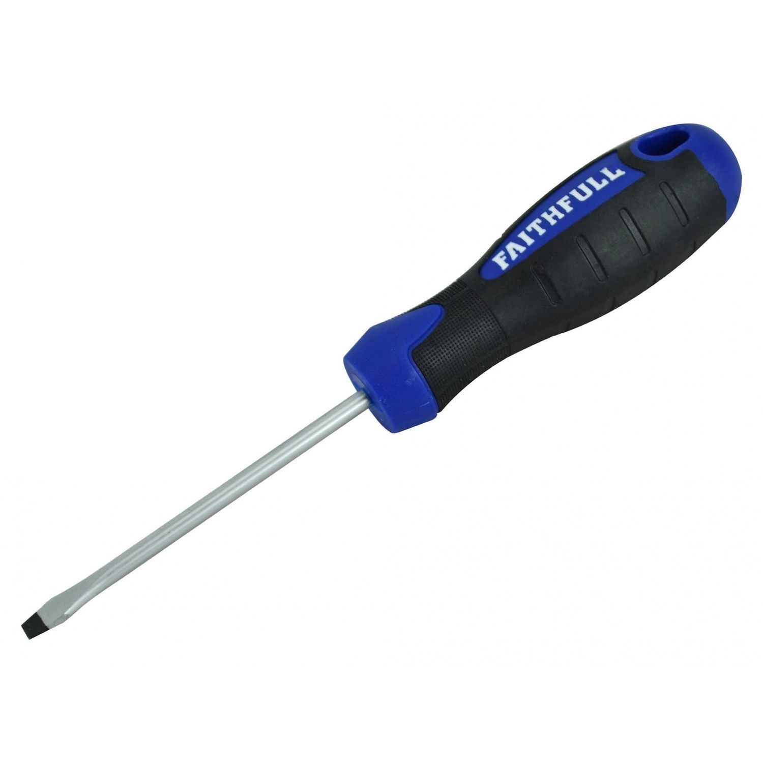 Faithfull Soft Grip Screwdriver, Flared Slotted D - Multi Colour
