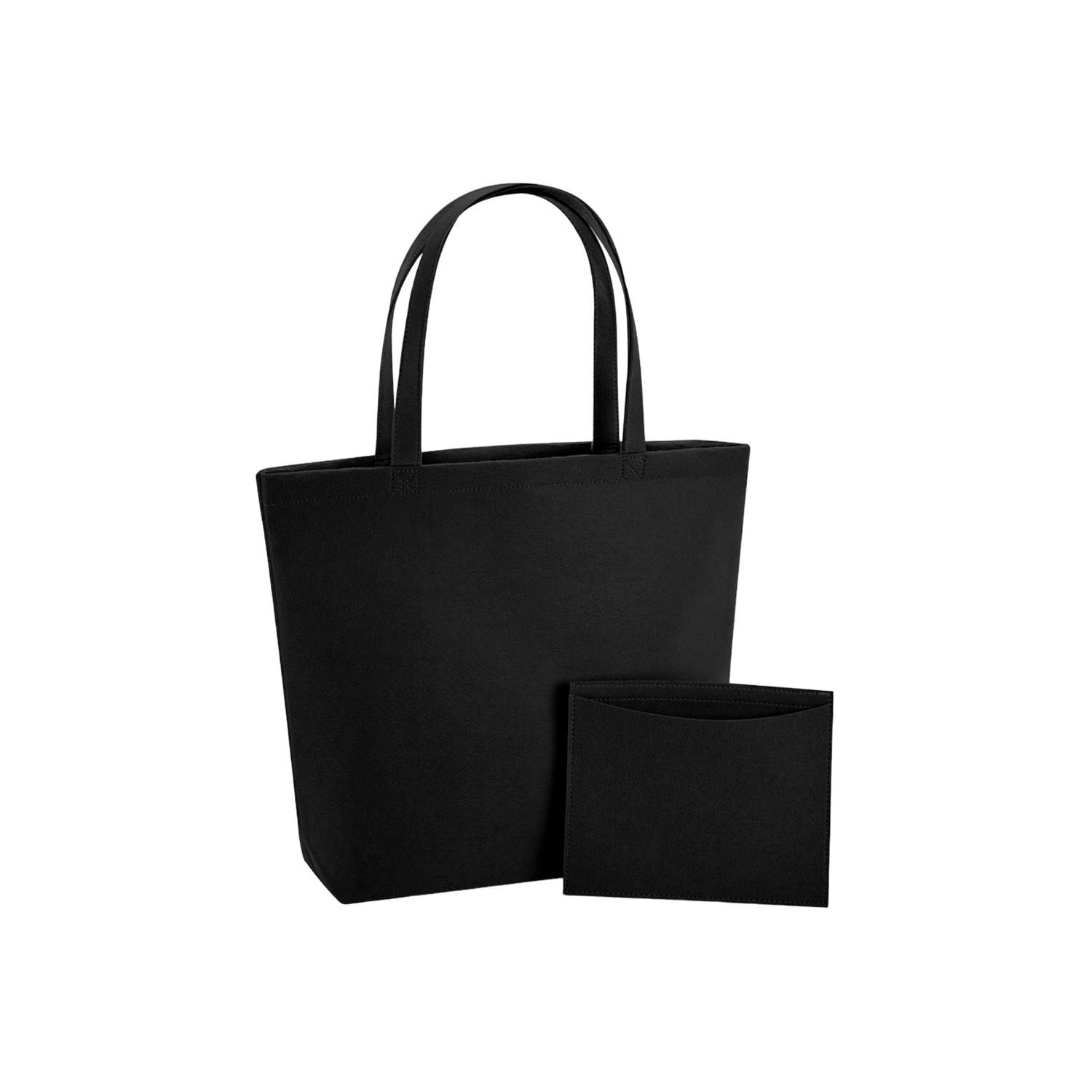Bagbase Felt Shopper Bag C - Black
